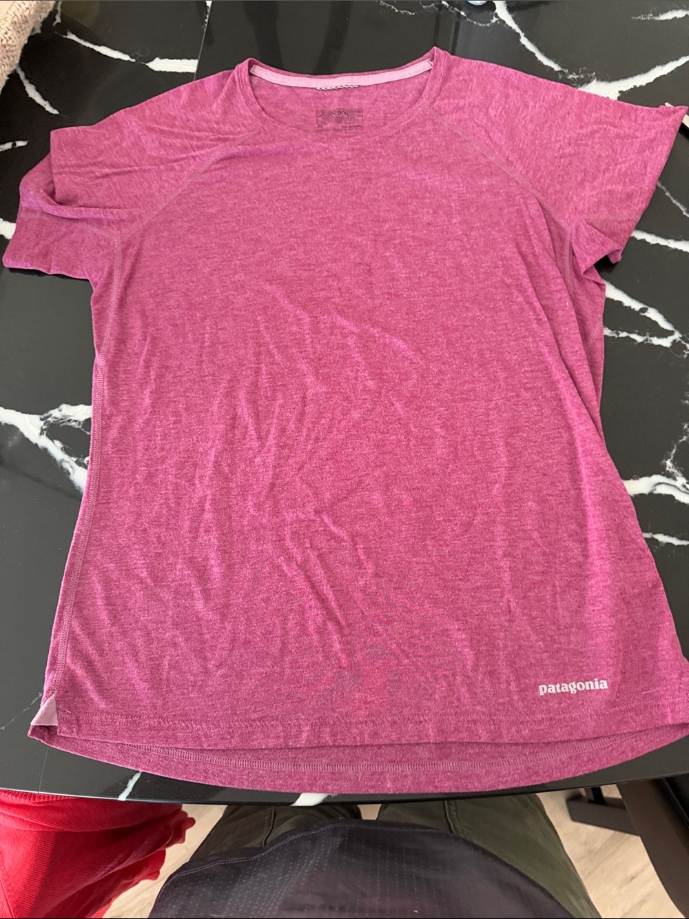 Patagonia Women’s Short-Sleeve Crew Tee — Raspberry Heather